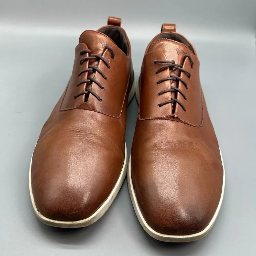 Wolf & Shepherd Crossover Derby Hybrid Mens 14 Brown Dress Shoes Lace-Up Low Top